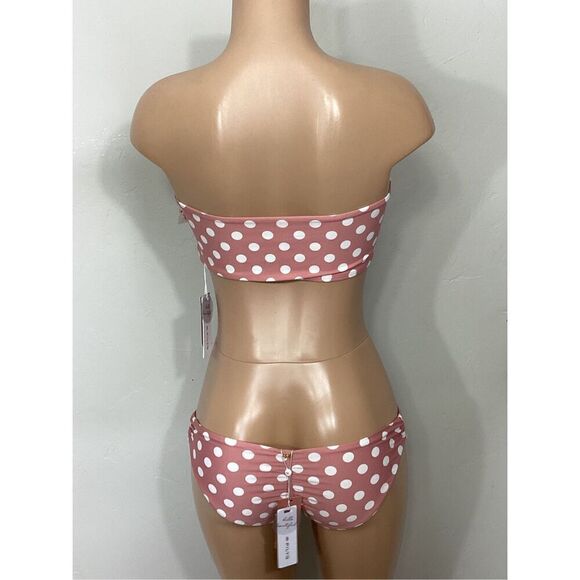 New. Pilyq Milly Dot bikini set.  D-cup/S-bottom. MSRP $169 - Picture 7 of 11